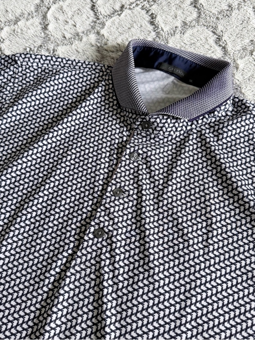 Greyson Dances With Wolves AOP Polo Shirt Men’s XL Golf Performance Stretch
